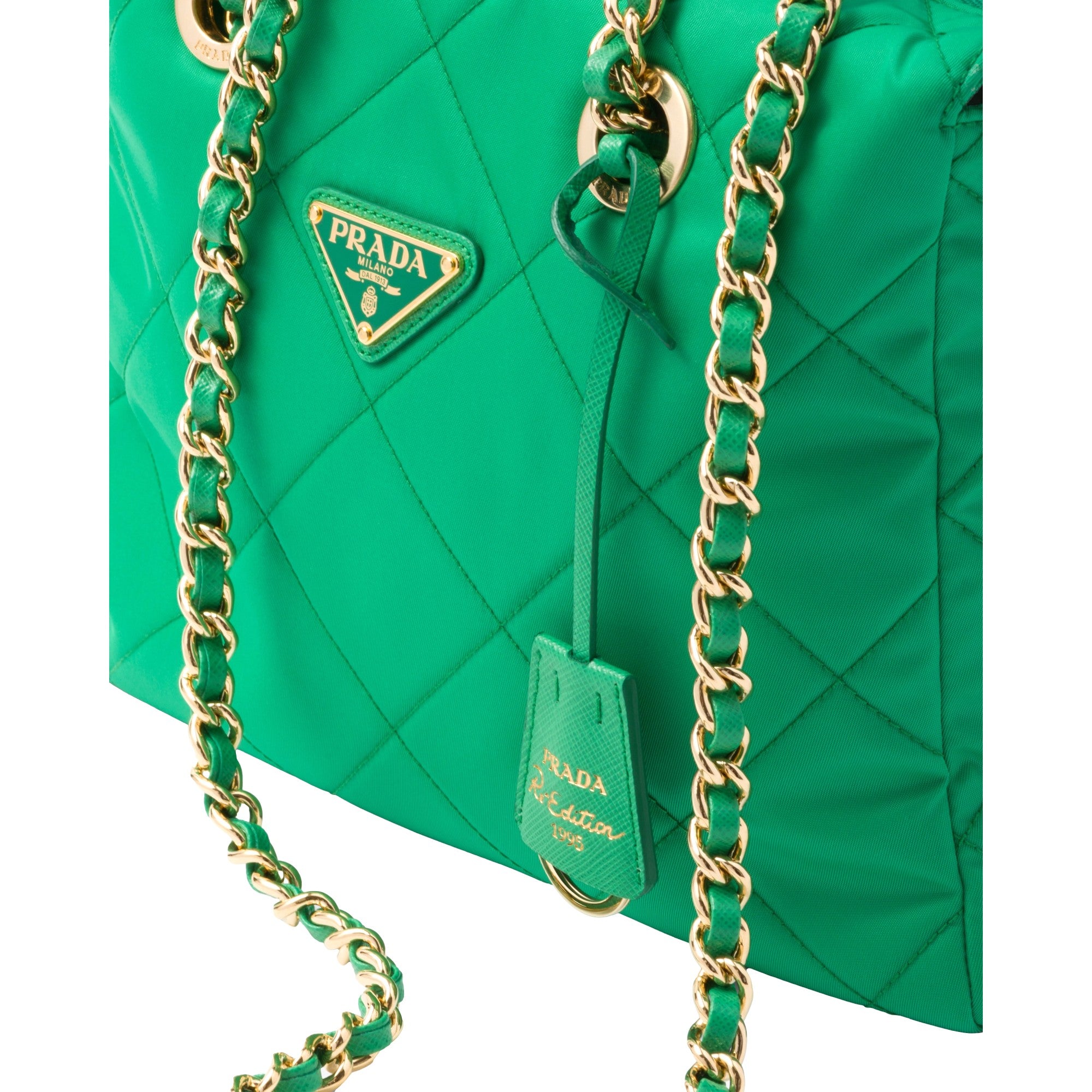 Prada Re-Edition Menta Green 1995 Chaîne Re-Nylon Tote Bag - TSC.ca