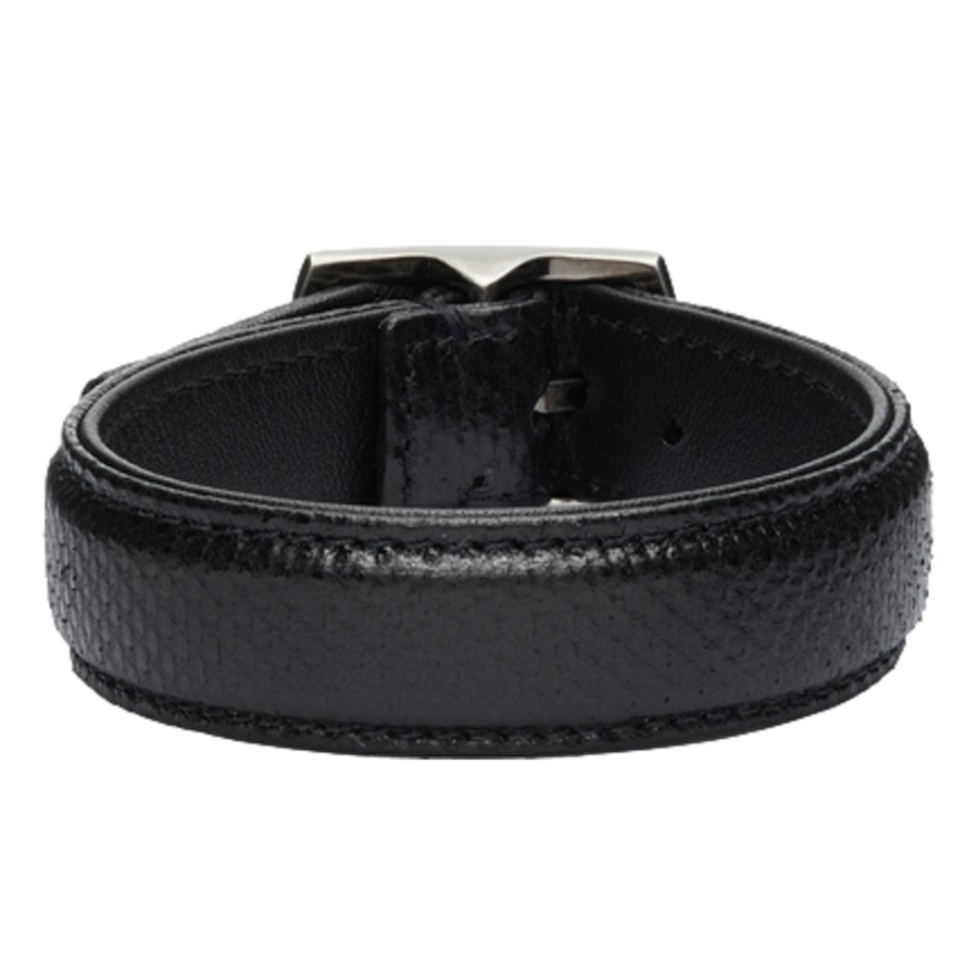 Image 993574_ALTMORE9.jpg, Product 993-574 / Price $557.00, Saint Laurent Black Snake Embossed Leather Buckle Bracelet from Yves Saint Laurent on TSC.ca's Fashion department
