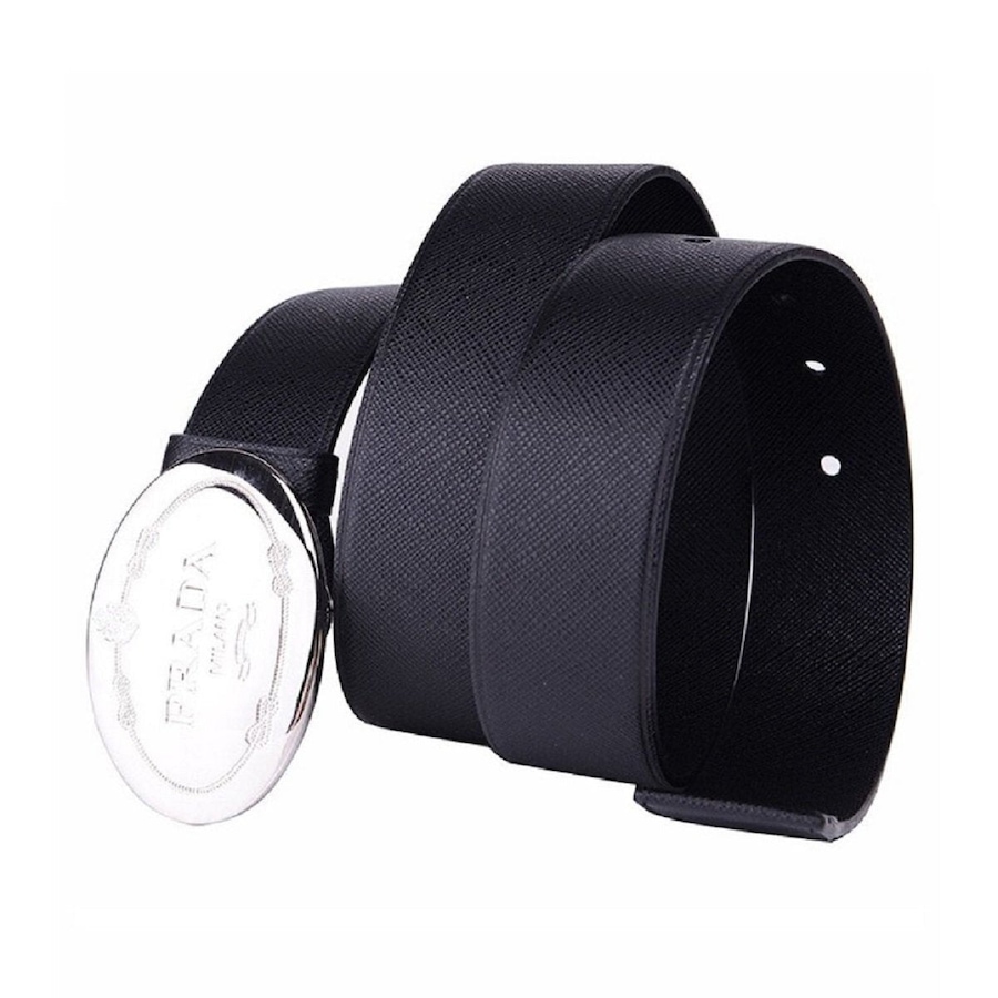 Image 993586_ALTMORE2.jpg, Product 993-586 / Price $1,193.00, Prada Men’s Navy Saffiano Leather Belt 90/36 from Prada on TSC.ca's Fashion department