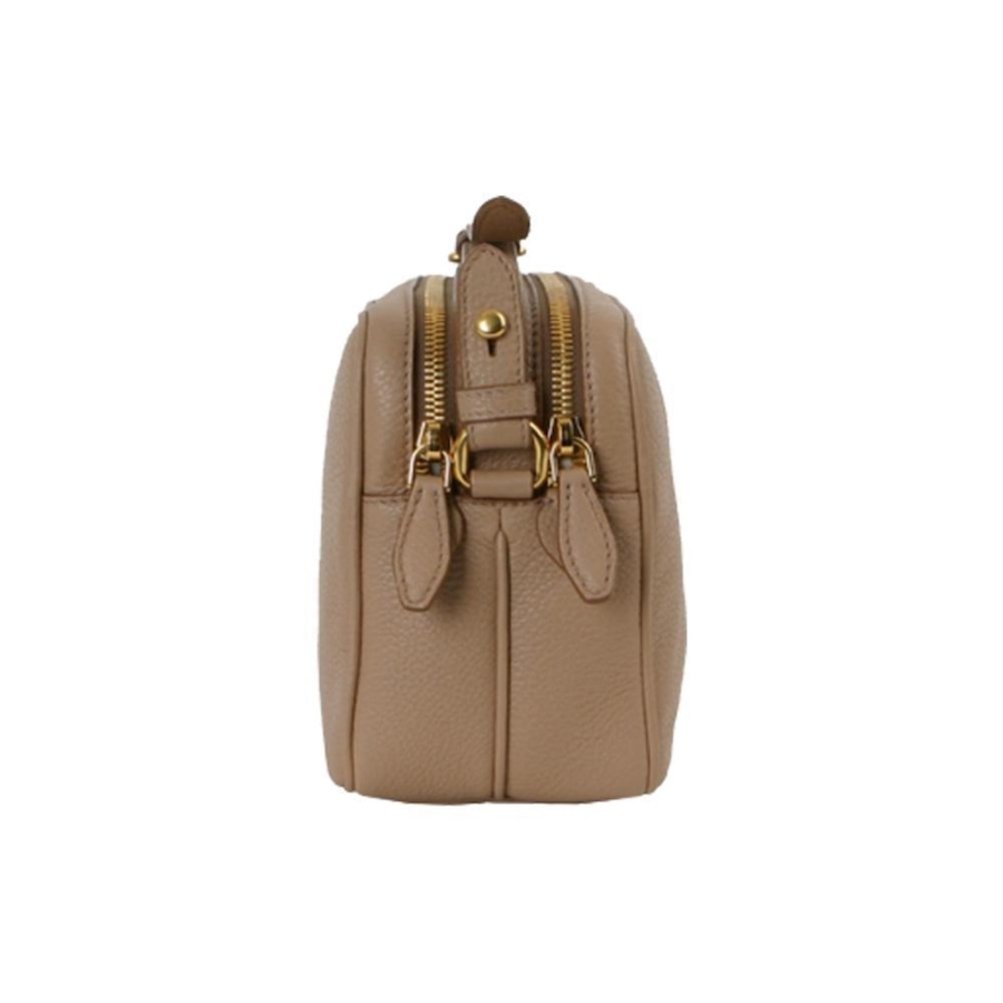 Image 993592_ALTMORE7.jpg, Product 993-592 / Price $4,174.00, Prada Beige Vitello Phenix Leather Double Zip Crossbody Bag from Prada on TSC.ca's Fashion department