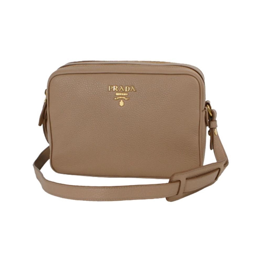 Image 993592_ST01.jpg, Product 993-592 / Price $4,174.00, Prada Beige Vitello Phenix Leather Double Zip Crossbody Bag from Prada on TSC.ca's Fashion department