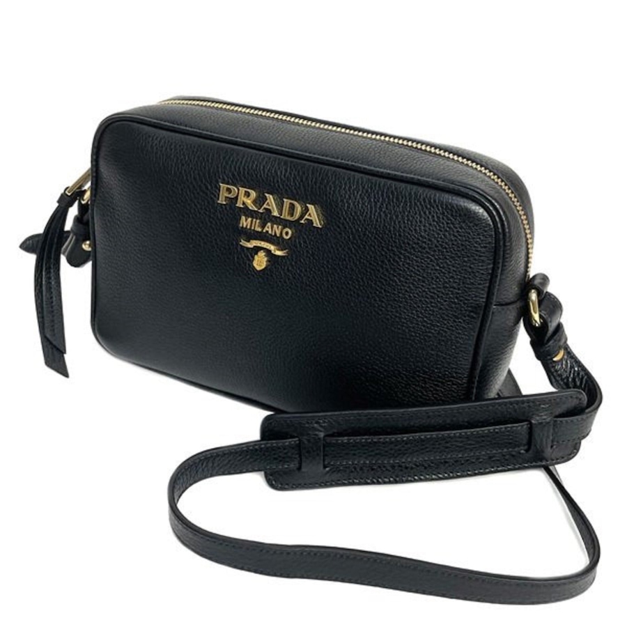 Image 993605_ALTMORE11.jpg, Product 993-605 / Price $3,498.00, Prada Vitello Phenix Black Leather Gold Logo Camera Crossbody Bag from Prada on TSC.ca's Fashion department