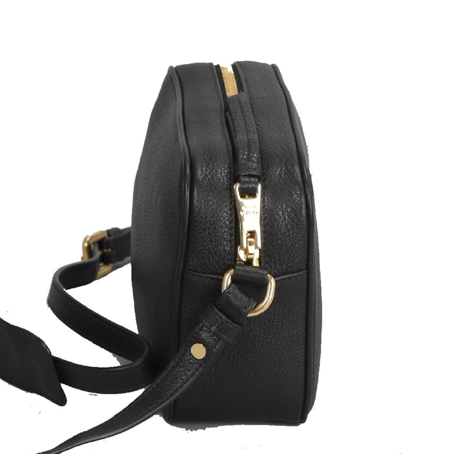 Image 993605_ALTMORE9.jpg, Product 993-605 / Price $3,498.00, Prada Vitello Phenix Black Leather Gold Logo Camera Crossbody Bag from Prada on TSC.ca's Fashion department