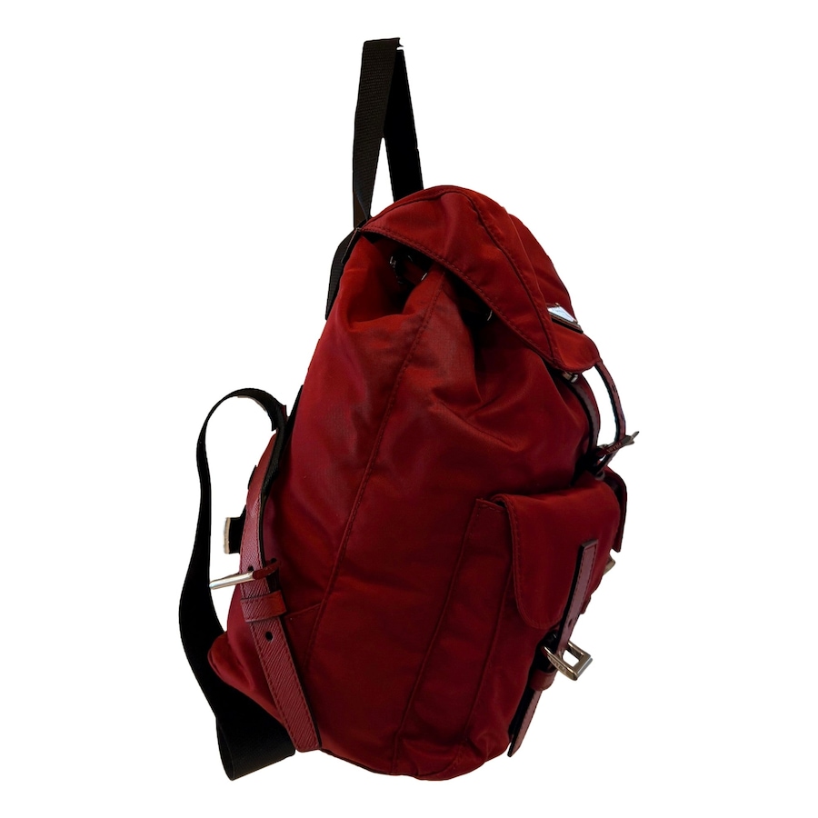 Image 993606_ALTMORE15.jpg, Product 993-606 / Price $3,657.00, Prada Re-Edition Re-Nylon Burgundy Drawstring Backpack Medium from Prada on TSC.ca's Fashion department