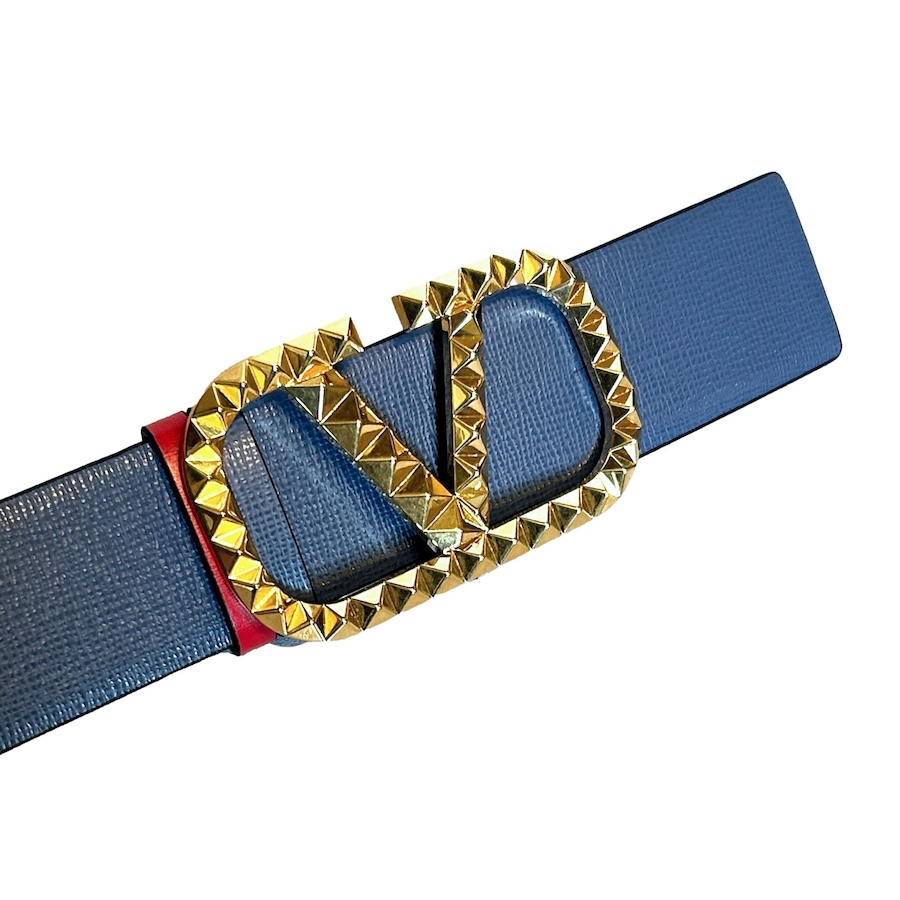 Image 993610_ALTMORE11.jpg, Product 993-610 / Price $1,423.00, Valentino Garavani VLogo Stud Reversible Leather Belt Gray Red Size 95 from Valentino Garavani on TSC.ca's Fashion department