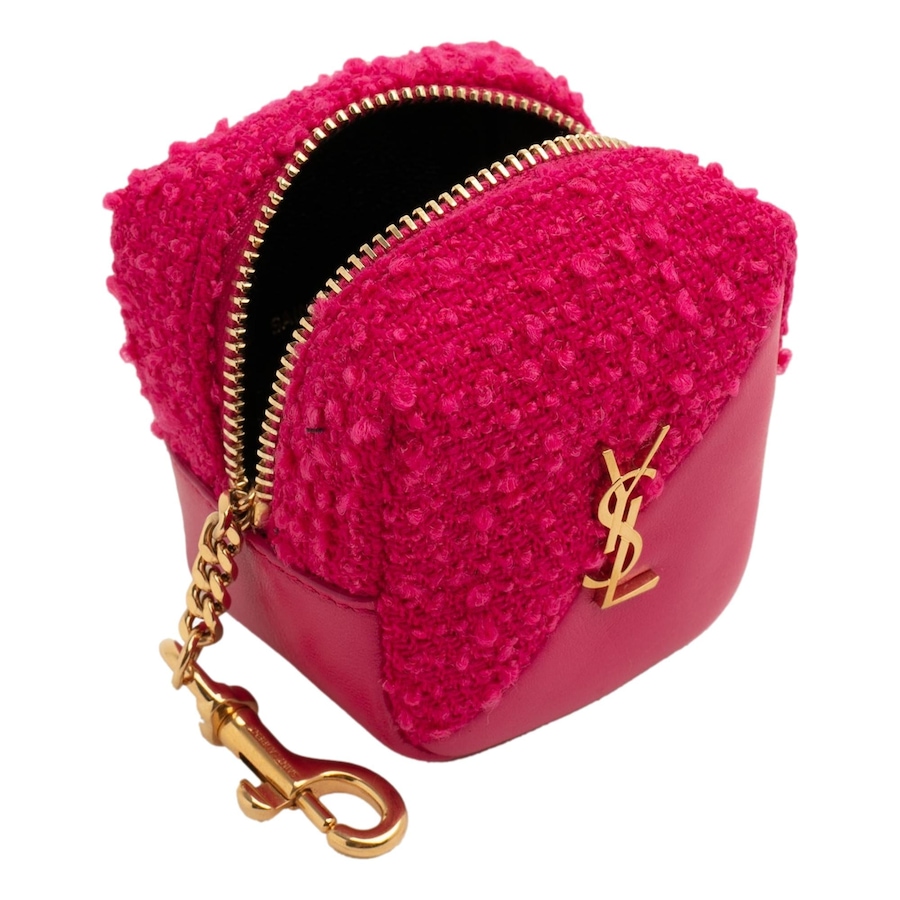 Image 993615_ALTMORE3.jpg, Product 993-615 / Price $668.00, Saint Laurent Jamie YSL Keyring Cube Magenta Tweed Leather from Yves Saint Laurent on TSC.ca's Fashion department
