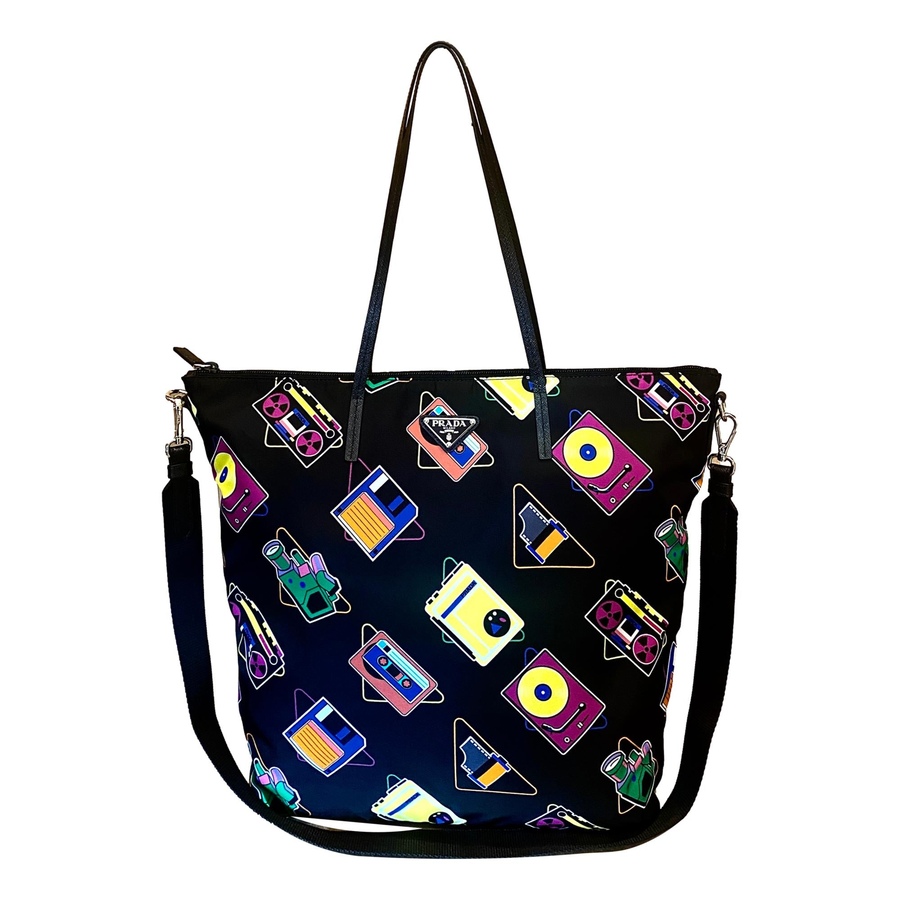 Image 993649_ALTMORE1.jpg, Product 993-649 / Price $3,260.00, Prada Cassette Print Black Nylon Convertible Tote Shoulder Bag from Prada on TSC.ca's Fashion department