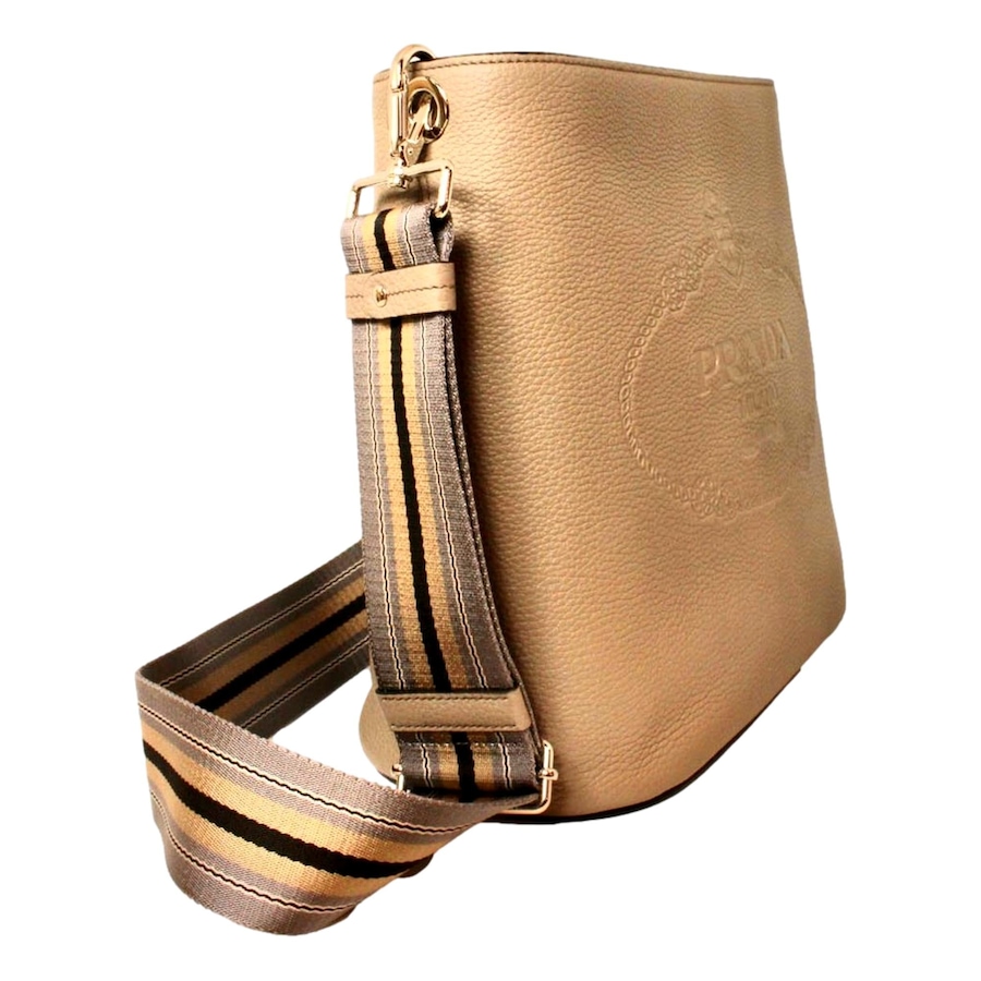 Image 993661_ALTMORE2.jpg, Product 993-661 / Price $4,333.00, Prada Vitello Phenix Cammeo Leather Stripe Strap Bucket Bag from Prada on TSC.ca's Fashion department
