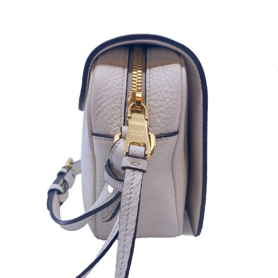 Image 993670_ALTMORE7.jpg, Product 993-670 / Price $4,452.00, Prada Ivory Vitello Phenix Leather Flap Crossbody Bag from Prada on TSC.ca's Fashion department