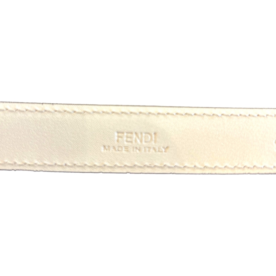 Image 993676_ALTMORE9.jpg, Product 993-676 / Price $930.00, Fendi FF Studded Skinny Ivory Latte Belt Size 85 from Fendi on TSC.ca's Fashion department
