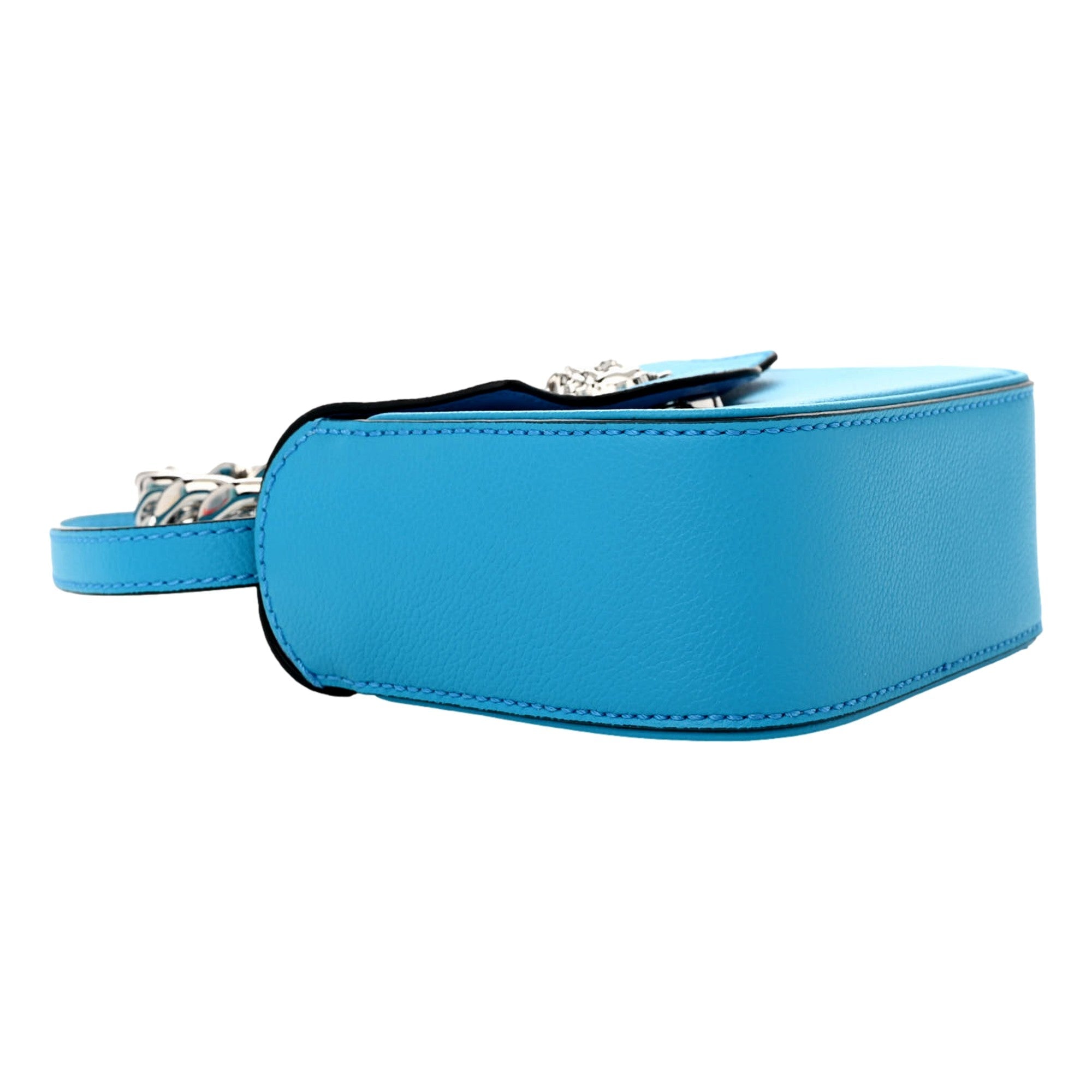 Versace Blue La Medusa Mini Top-Handle Bag Leather Crossbody - TSC.ca