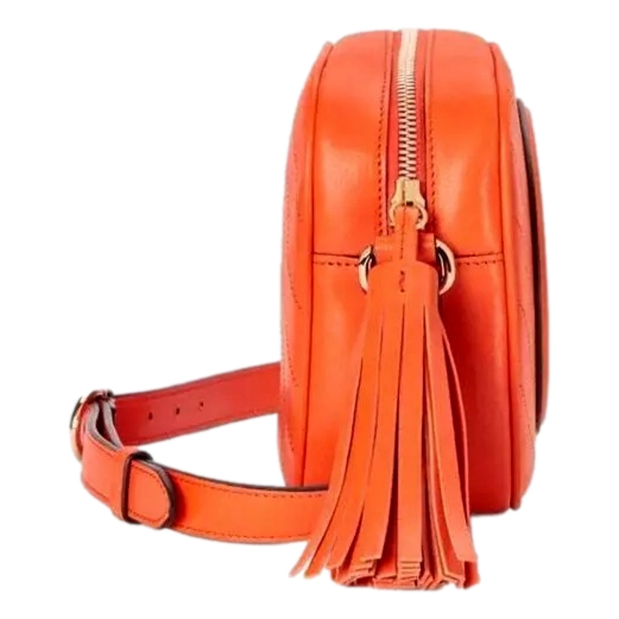 Image 993694_ALTMORE15.jpg, Product 993-694 / Price $3,578.00, Gucci Blondie GG Patch Orange Leather Camera Crossbody Bag Diagonal Stitching from Gucci on TSC.ca's Fashion department