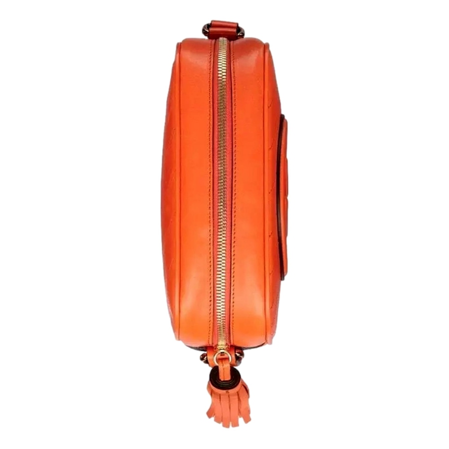 Image 993694_ALTMORE17.jpg, Product 993-694 / Price $3,578.00, Gucci Blondie GG Patch Orange Leather Camera Crossbody Bag Diagonal Stitching from Gucci on TSC.ca's Fashion department