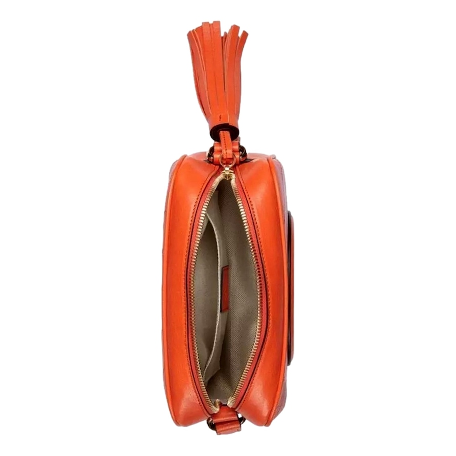 Image 993694_ALTMORE18.jpg, Product 993-694 / Price $3,578.00, Gucci Blondie GG Patch Orange Leather Camera Crossbody Bag Diagonal Stitching from Gucci on TSC.ca's Fashion department