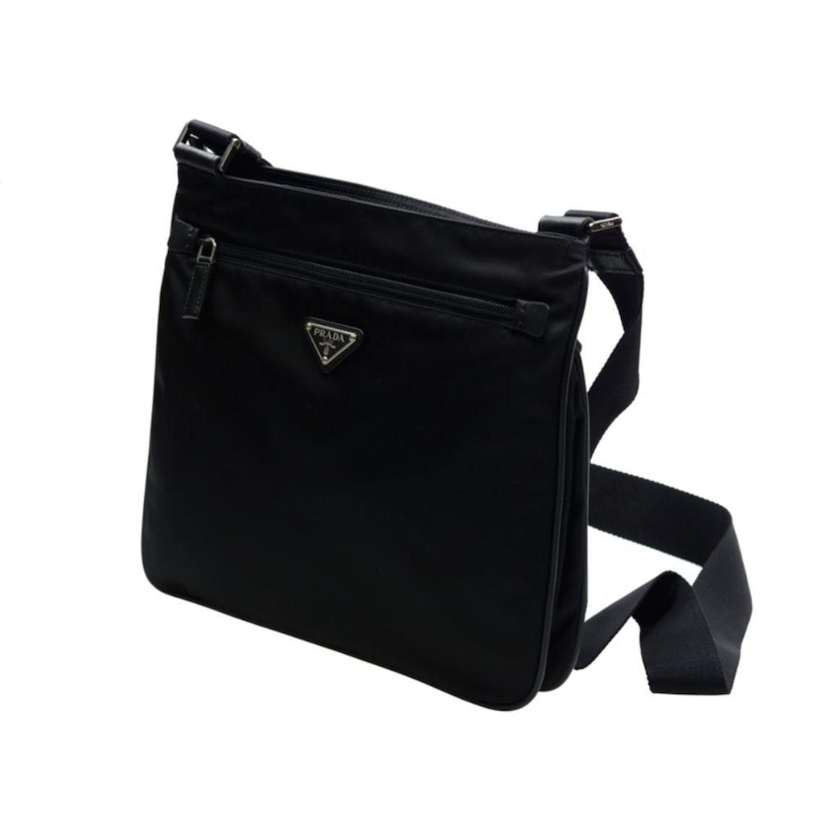 Image 993709_ALTMORE10.jpg, Product 993-709 / Price $3,498.00, Prada Tessuto Saffiano Black Messenger Bag Cross Body from Prada on TSC.ca's Fashion department