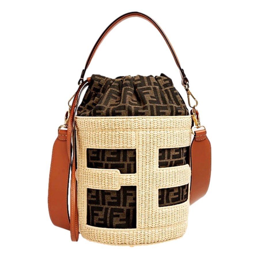 Image 993749_ST01.jpg, Product 993-749 / Price $2,695.00, FENDI Step Out Bucket Bag Mini Canvas and Leather Zucca FF Logo from Fendi on TSC.ca's Fashion department