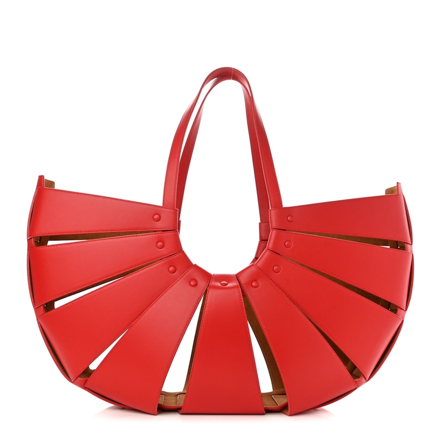 Image 993761_ALTMORE3.jpg, Product 993-761 / Price $3,896.00, Bottega Veneta The Shell Chili Tomato French Calfskin Leather Shoulder Bag from Bottega Veneta on TSC.ca's Fashion department