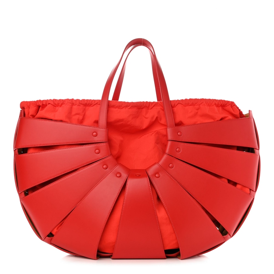 Image 993761_ST01.jpg, Product 993-761 / Price $3,896.00, Bottega Veneta The Shell Chili Tomato French Calfskin Leather Shoulder Bag from Bottega Veneta on TSC.ca's Fashion department