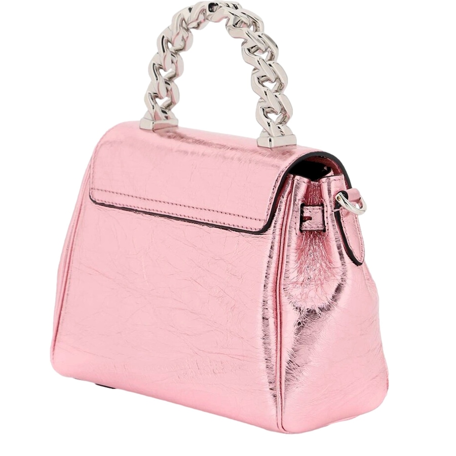 Image 993763_ALTMORE7.jpg, Product 993-763 / Price $3,498.00, Versace La Medusa Metallic Pink Mini Top Handle Bag Chain Crossbody from Versace on TSC.ca's Fashion department