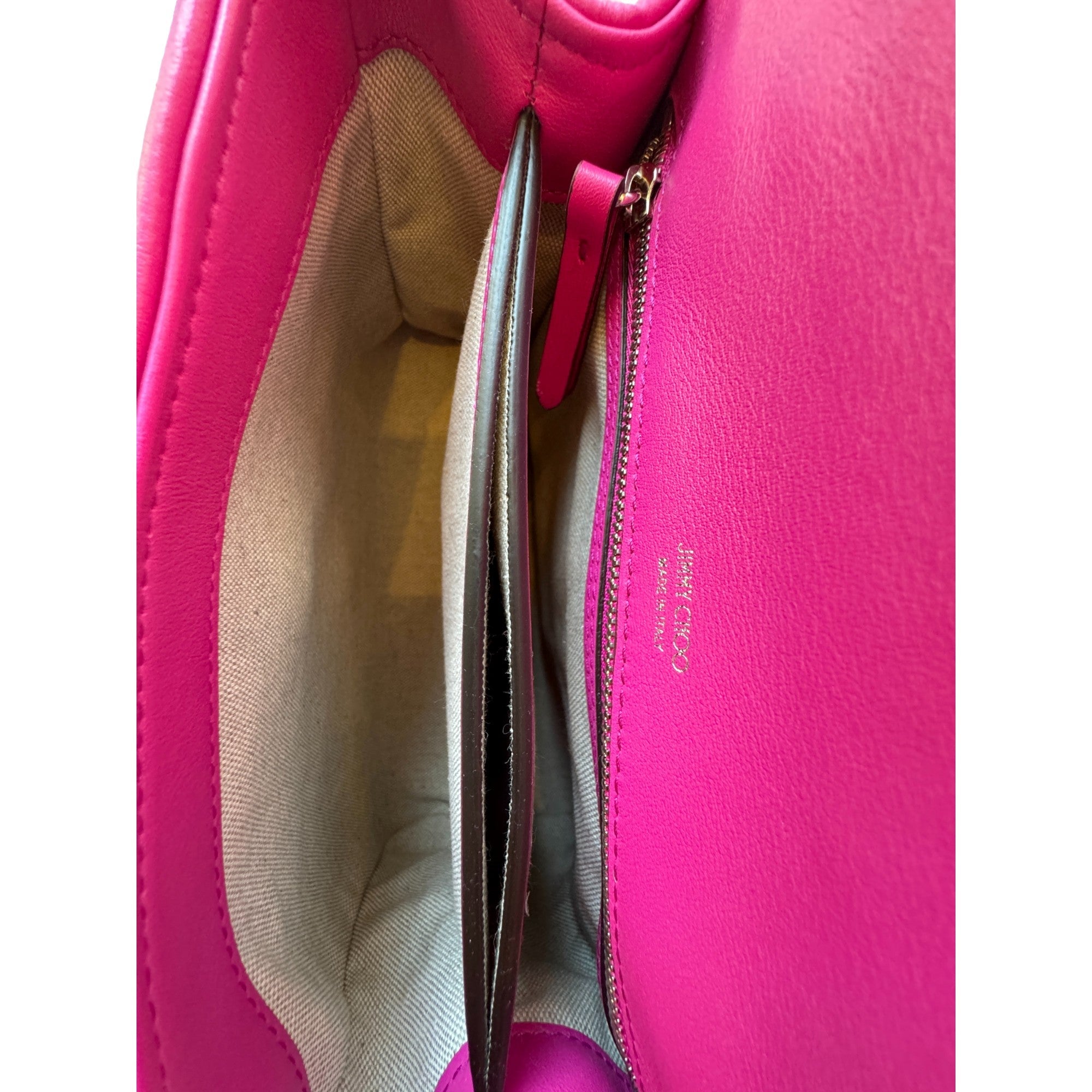 Jimmy Choo Cheri Medium Raffia Top Handle Bag Pink Crystal Buckle