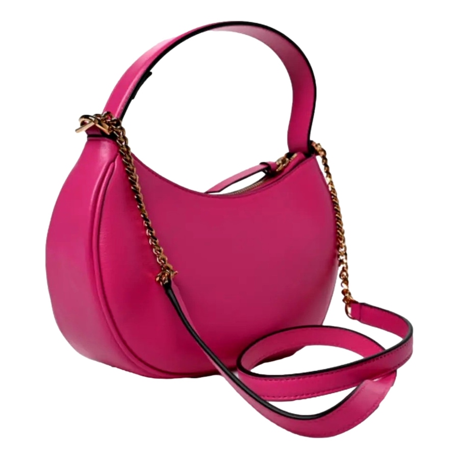 Image 993772_ALTMORE13.jpg, Product 993-772 / Price $2,266.00, Versace La Medusa Pink Quilted Leather Half Moon Bag Gold Chain Crossbody from Versace on TSC.ca's Fashion department