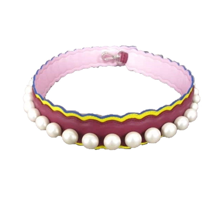 Image 993774_ALTMORE1.jpg, Product 993-774 / Price $1,264.00, Fendi Strap You Pearl Embellished Shoulder Strap Black Cherry Lemon from Fendi on TSC.ca's Fashion department