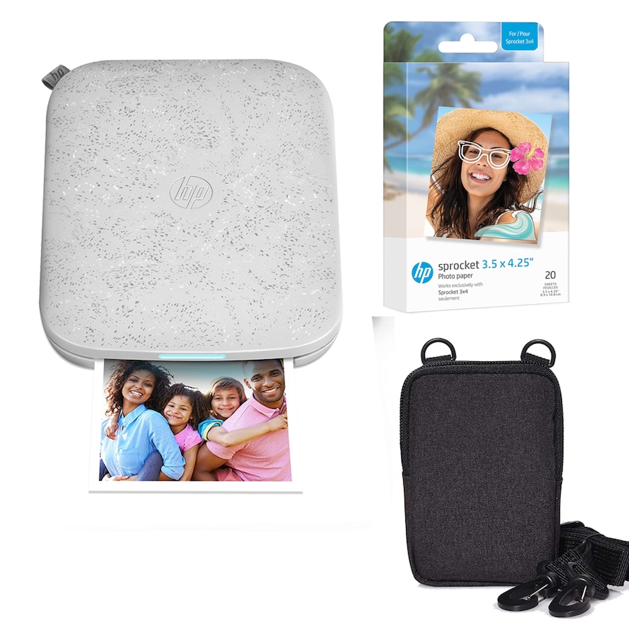 Image 994157.jpg, Product 994-157 / Price $209.99, HP Sprocket 3x4 Portable Printer - Instant Photo Printer, Case and Zink Paper Bundle from HP - Hewlett Packard on TSC.ca's Toys & Hobbies department