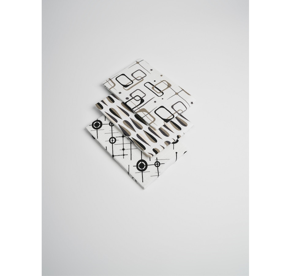 Image 994172.jpg, Product 994-172 / Price $50.00, Organic Muslin Cotton Baby Burp Cloths 3 pack Mid-Century from Takasa on TSC.ca's Home & Garden department