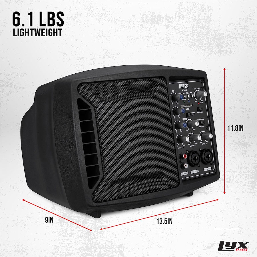 Image 994178_ALTMORE4.jpg, Product 994-178 / Price $229.99, Lyxpro Small Pa Speaker Monitor, Class-d Amplifier with Band EQ and Mixer 48v Phantom Power from LyxPro on TSC.ca's Electronics department