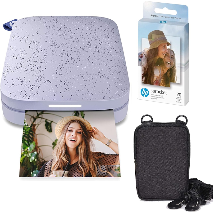 Image 994188_ST01.jpg, Product 994-188 / Price $149.99, HP Sprocket Portable 2x3" Instant Photo Printer (Lilac) and Zink Paper Bundle from HP - Hewlett Packard on TSC.ca's Toys & Hobbies department