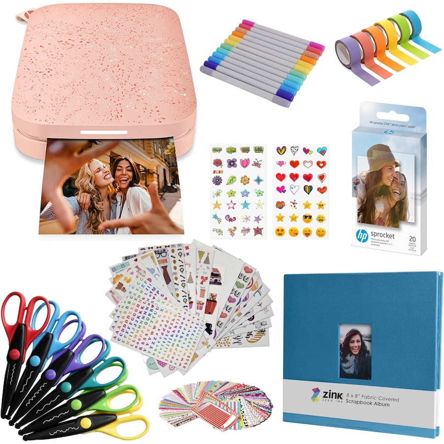 Image 994211_ST02.jpg, Product 994-211 / Price $209.99, HP Sprocket Portable 2x3" Instant Photo Printer (Black Noir), Accesories & Scrapbook Bundle from HP - Hewlett Packard on TSC.ca's Toys & Hobbies department