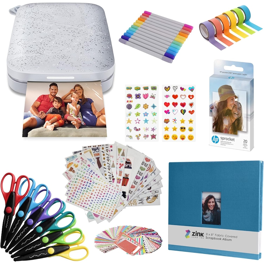 Image 994211_ST03.jpg, Product 994-211 / Price $209.99, HP Sprocket Portable 2x3" Instant Photo Printer (Black Noir), Accesories & Scrapbook Bundle from HP - Hewlett Packard on TSC.ca's Toys & Hobbies department