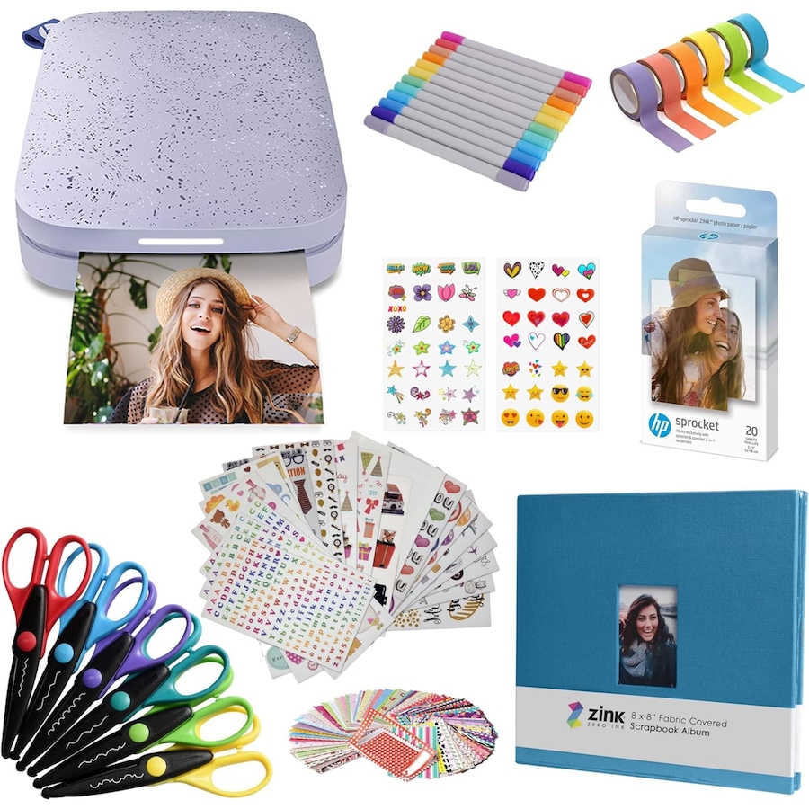 Image 994211_ST04.jpg, Product 994-211 / Price $209.99, HP Sprocket Portable 2x3" Instant Photo Printer (Black Noir), Accesories & Scrapbook Bundle from HP - Hewlett Packard on TSC.ca's Toys & Hobbies department