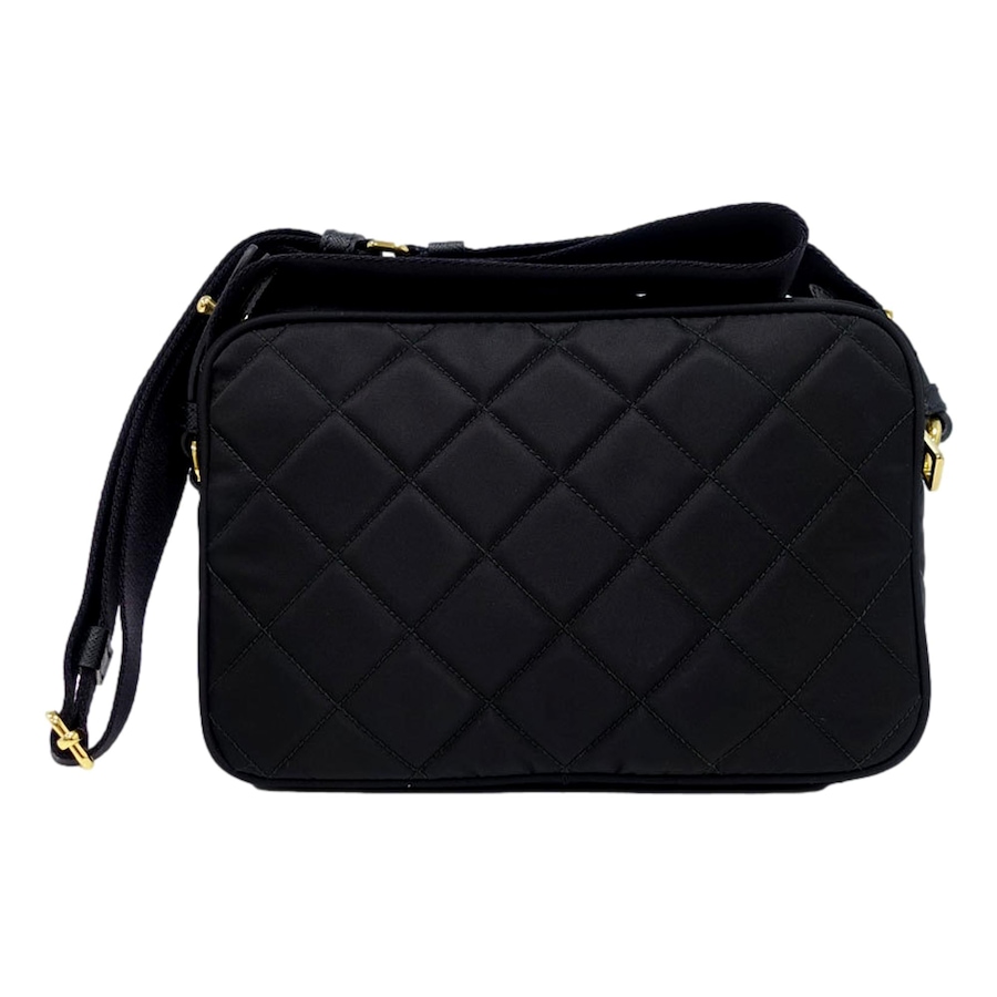 Image 994221_ALTMORE3.jpg, Product 994-221 / Price $3,737.00, Prada Tessuto Black Quilted Nylon Triangle Logo Camera Crossbody Bag from Prada on TSC.ca's Fashion department