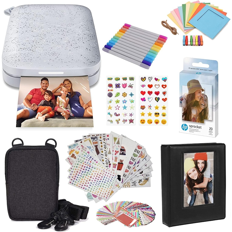 Image 994236_ST02.jpg, Product 994-236 / Price $199.99, HP Sprocket Portable 2x3" Instant Photo Printer (Blush Pink) & Accesories Starter Bundle from HP - Hewlett Packard on TSC.ca's Toys & Hobbies department