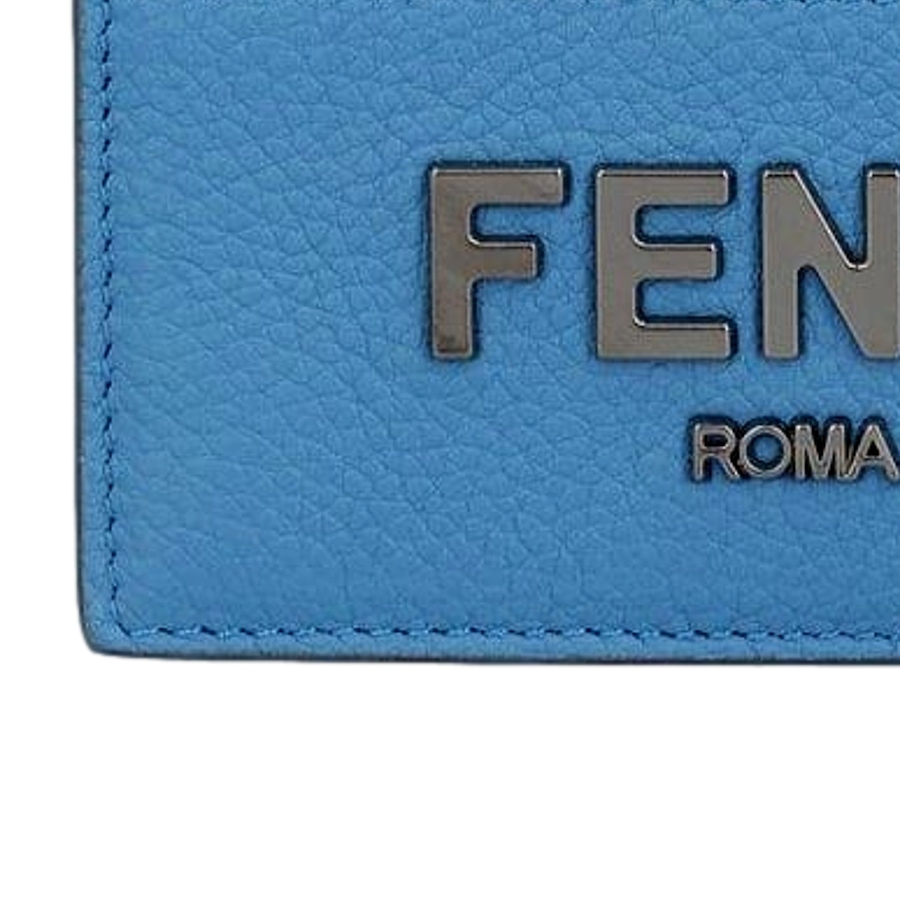 Image 994239_ALTMORE11.jpg, Product 994-239 / Price $676.00, Fendi Signature Fiordaliso Blue Grained Leather Card Case Wallet from Fendi on TSC.ca's Fashion department