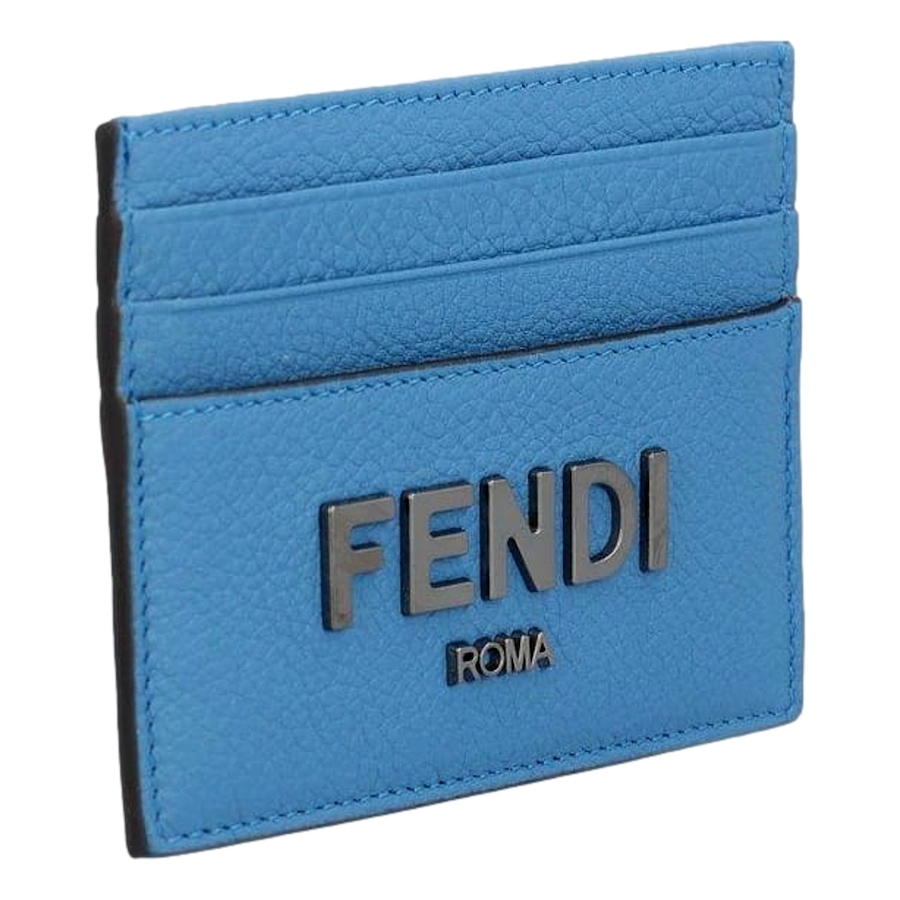 Image 994239_ALTMORE6.jpg, Product 994-239 / Price $676.00, Fendi Signature Fiordaliso Blue Grained Leather Card Case Wallet from Fendi on TSC.ca's Fashion department