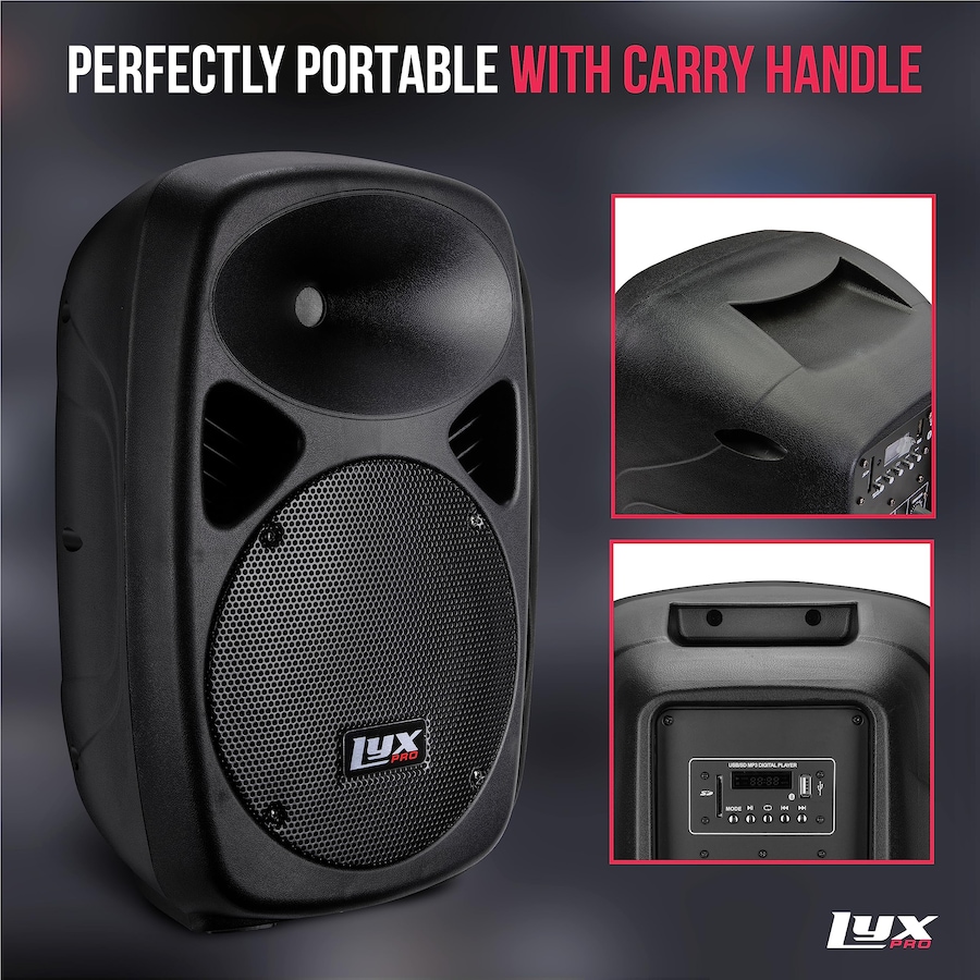 Image 994254_ALTMORE21.jpg, Product 994-254 / Price $159.99 - $299.99, LyxPro Portable PA Speaker Powered, PA System with Equalizer SD Slot & Built-in Bluetooth from LyxPro on TSC.ca's Electronics department