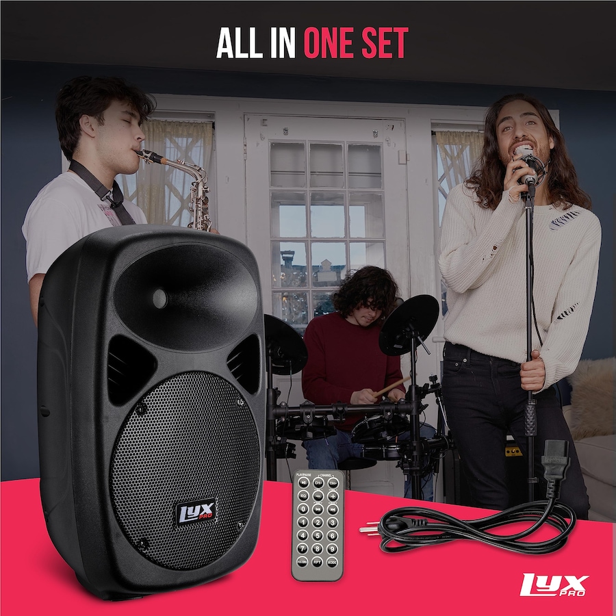 Image 994254_ALTMORE22.jpg, Product 994-254 / Price $159.99 - $299.99, LyxPro Portable PA Speaker Powered, PA System with Equalizer SD Slot & Built-in Bluetooth from LyxPro on TSC.ca's Electronics department