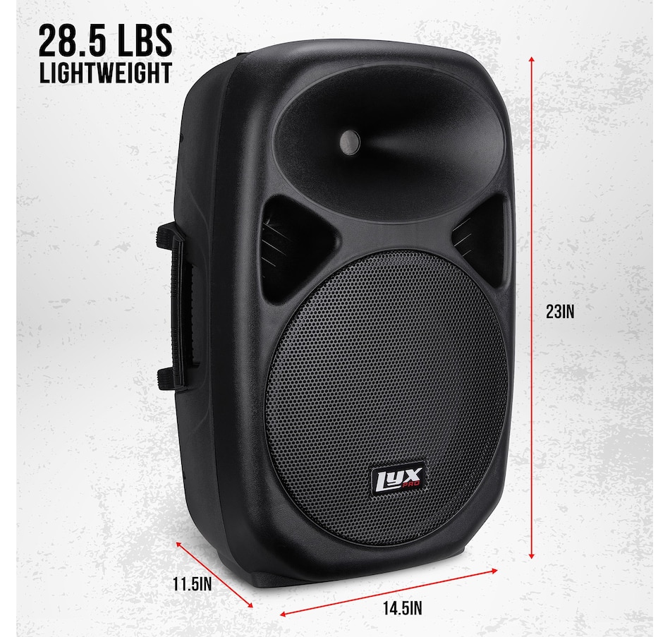 Image 994254_ALTMORE24.jpg, Product 994-254 / Price $159.99 - $299.99, LyxPro Portable PA Speaker Powered, PA System with Equalizer SD Slot & Built-in Bluetooth from LyxPro on TSC.ca's Electronics department