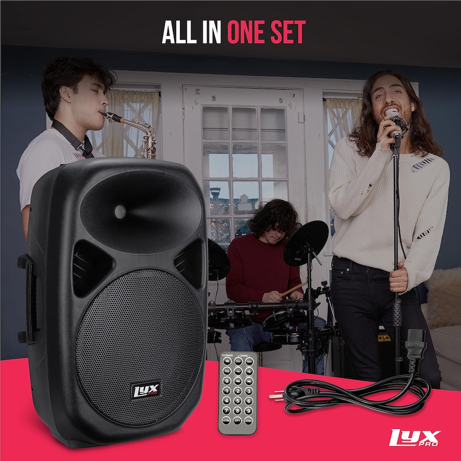 Image 994254_ALTMORE28.jpg, Product 994-254 / Price $159.99 - $299.99, LyxPro Portable PA Speaker Powered, PA System with Equalizer SD Slot & Built-in Bluetooth from LyxPro on TSC.ca's Electronics department