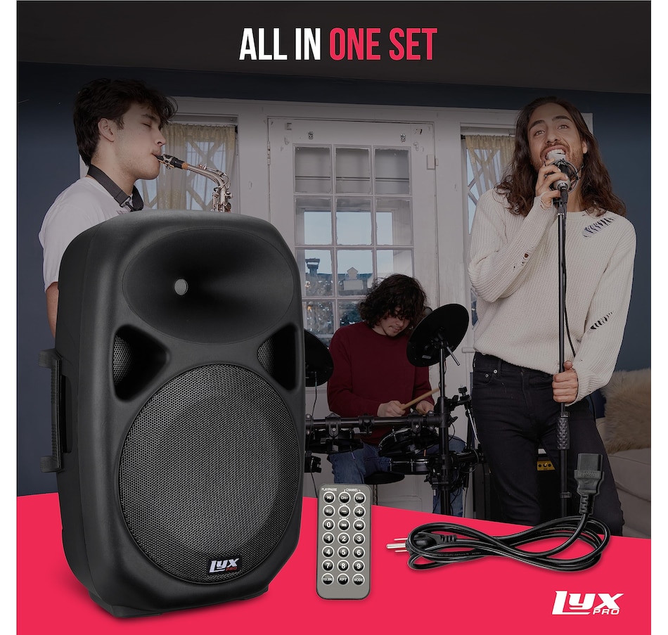 Image 994254_ALTMORE32.jpg, Product 994-254 / Price $159.99 - $299.99, LyxPro Portable PA Speaker Powered, PA System with Equalizer SD Slot & Built-in Bluetooth from LyxPro on TSC.ca's Electronics department