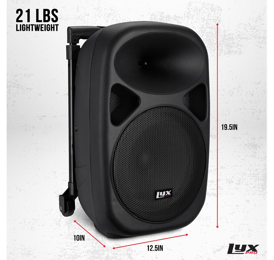 Image 994255_ALTMORE25.jpg, Product 994-255 / Price $179.99 - $389.99, LyxPro Rechargeable Battery PA Speaker, PA System W/Equalizer SD Slot & Built-in Bluetooth from LyxPro on TSC.ca's Electronics department