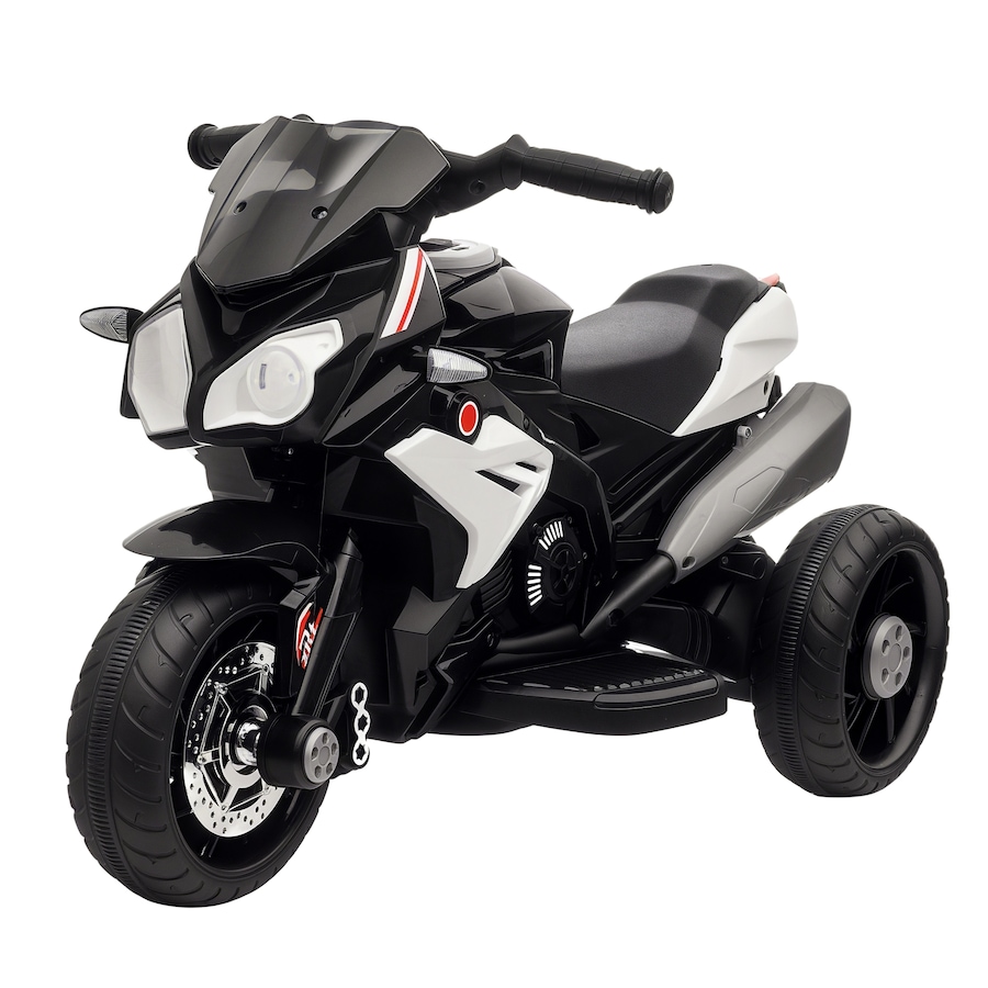 Image 994377.jpg, Product 994-377 / Price $94.99, Qaba 6V Kids Motorcycle with Music, Headlights, 3 Wheels, Black from Qaba on TSC.ca's Toys & Hobbies department