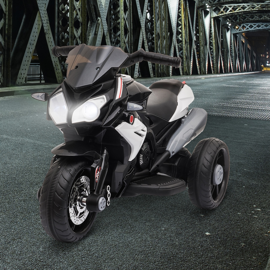 Image 994377_ALTMORE10.jpg, Product 994-377 / Price $94.99, Qaba 6V Kids Motorcycle with Music, Headlights, 3 Wheels, Black from Qaba on TSC.ca's Toys & Hobbies department