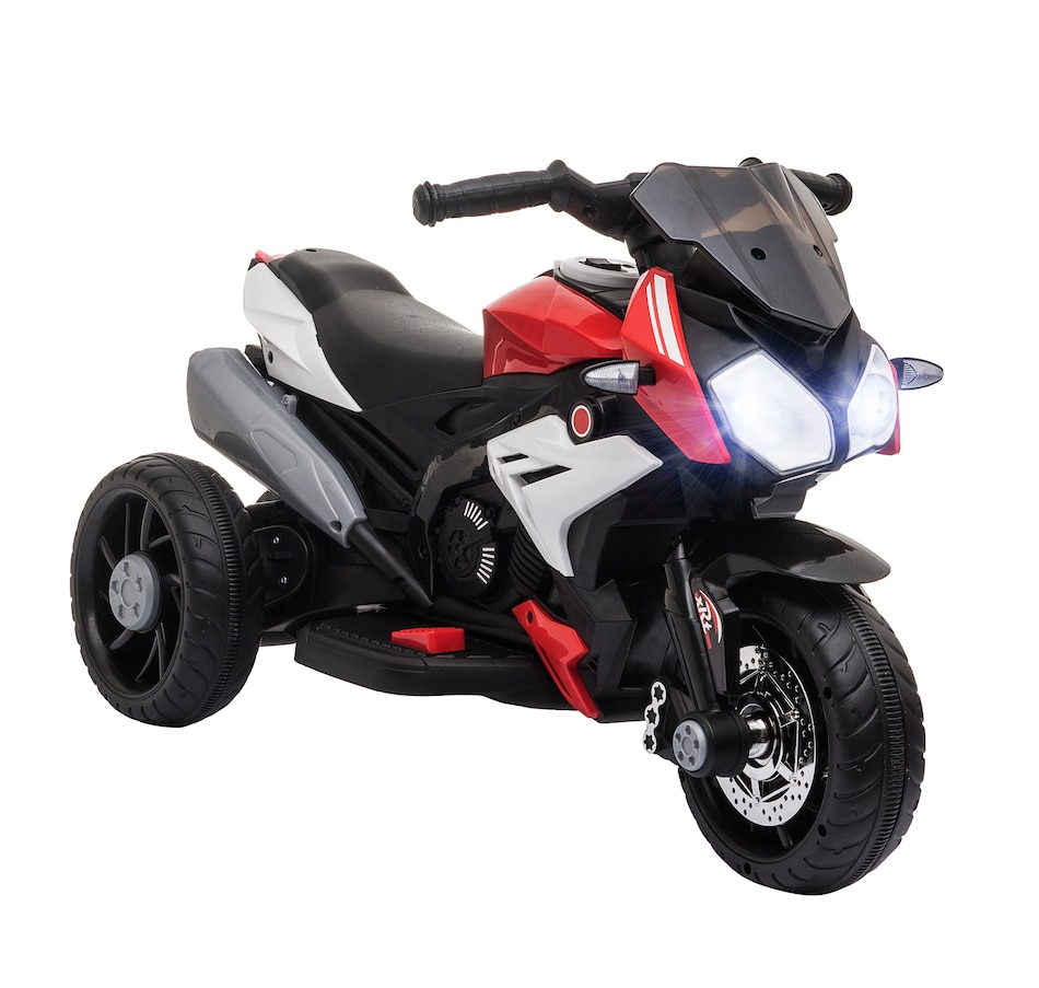Image 994384.jpg, Product 994-384 / Price $107.99, Qaba 6V Kids Motorcycle with Music Headlights, 3 Wheels, Red from Qaba on TSC.ca's Toys & Hobbies department