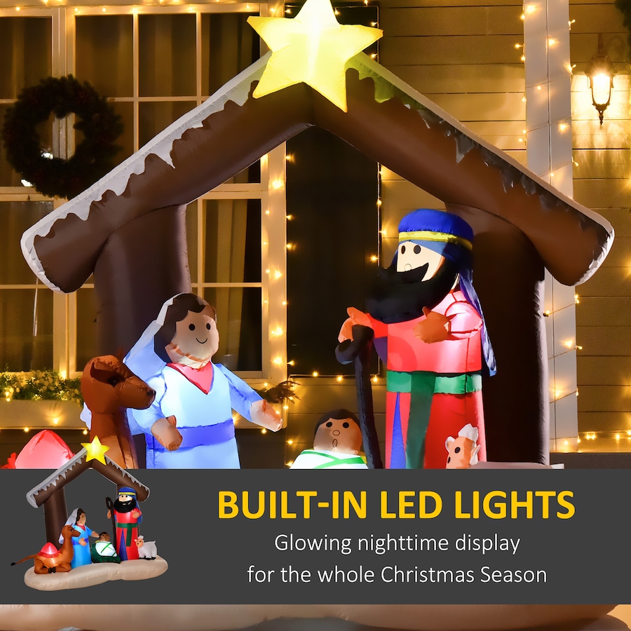 Image 994400_ALTMORE3.jpg, Product 994-400 / Price $104.99, HOMCOM 6ft Christmas Nativity Bible Arch Inflatable Decor Holiday Decor from HOMCOM on TSC.ca's Home & Garden department