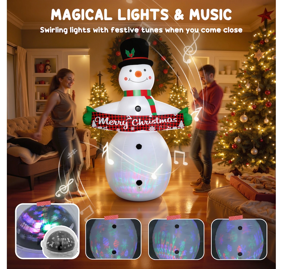 Image 994401_ALTMORE11.jpg, Product 994-401 / Price $74.99, Outsunny 7FT Christmas Inflatables Snowman, Christmas Inflatable Decoration from Outsunny on TSC.ca's Home & Garden department