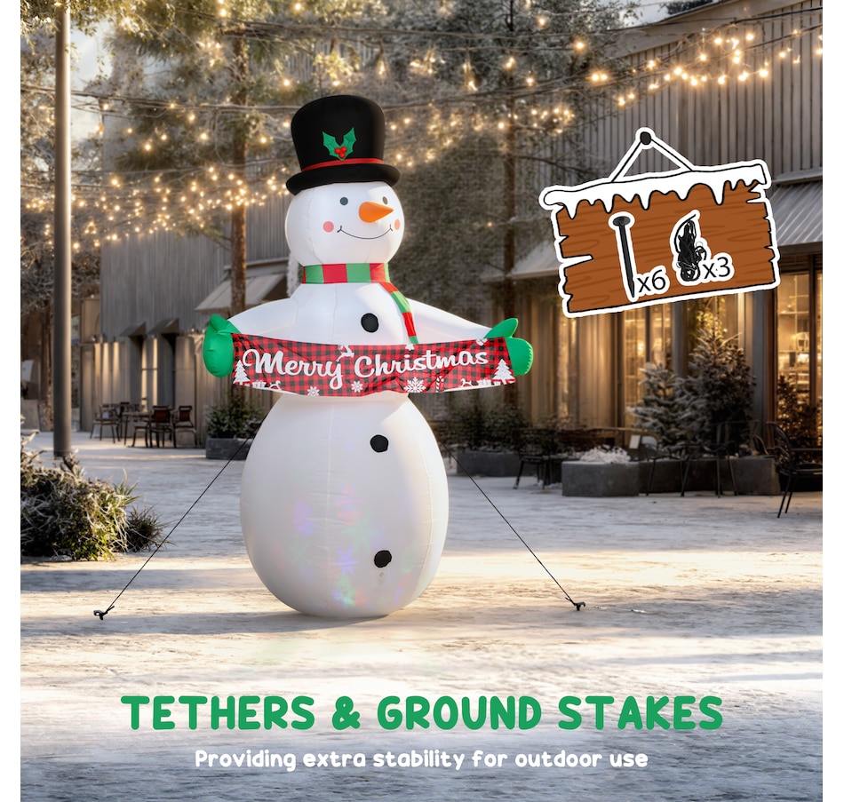 Image 994401_ALTMORE12.jpg, Product 994-401 / Price $74.99, Outsunny 7FT Christmas Inflatables Snowman, Christmas Inflatable Decoration from Outsunny on TSC.ca's Home & Garden department