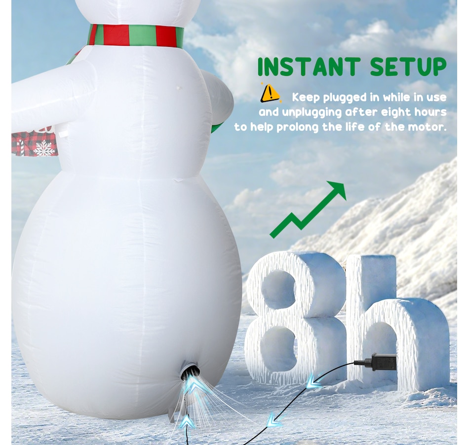 Image 994401_ALTMORE14.jpg, Product 994-401 / Price $74.99, Outsunny 7FT Christmas Inflatables Snowman, Christmas Inflatable Decoration from Outsunny on TSC.ca's Home & Garden department